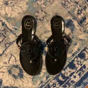 NWOT jack rogers Georgica' Jelly Flip Flop
Black sz 9 sandal